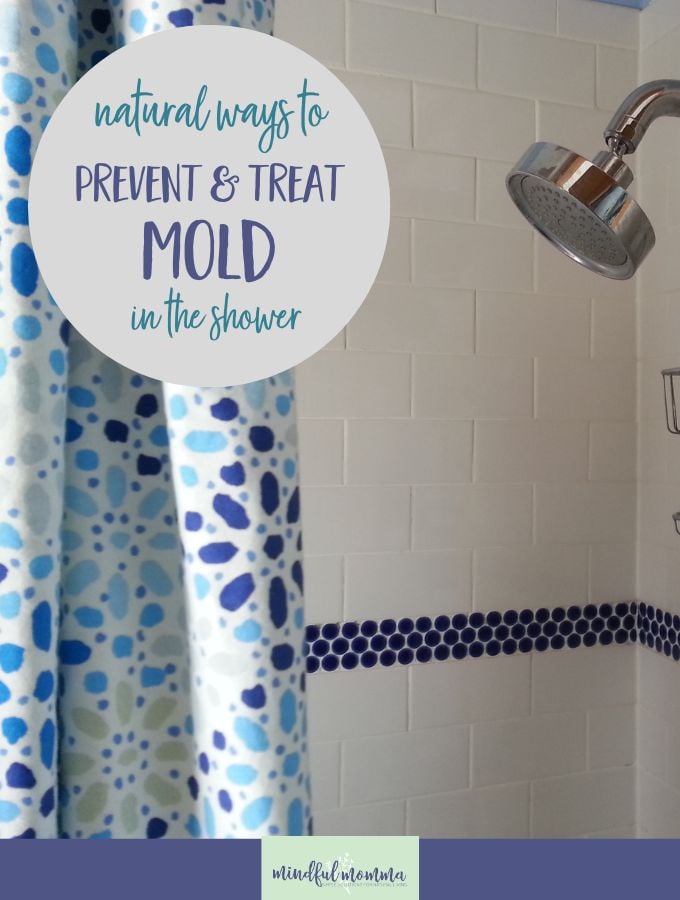 Homemade mold prevention spray and other tips for cleaning mold in the shower.