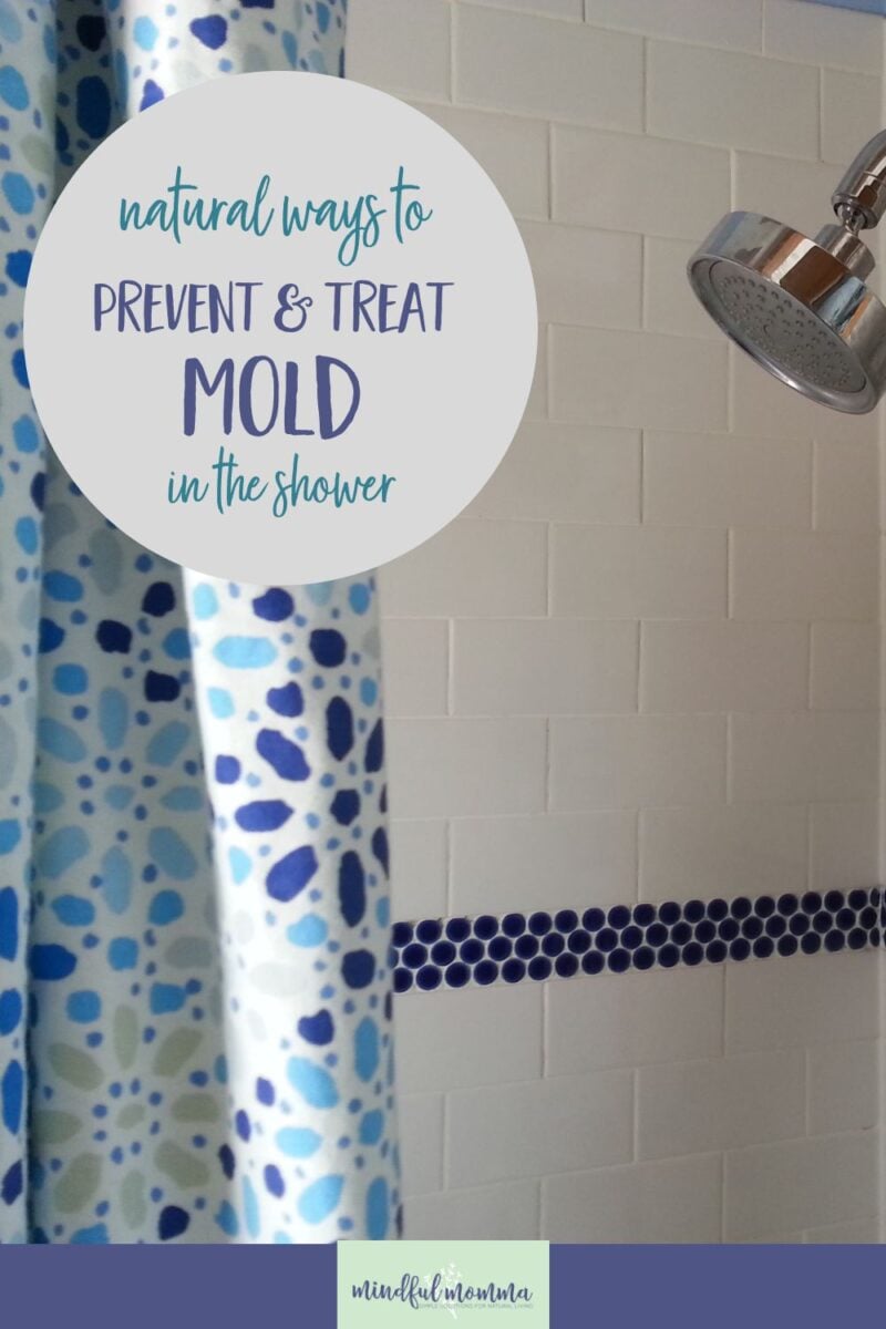 Learn how to make a homemade mold prevention spray and get DIY tips for cleaning mold and mildew in the shower, using natural ingredients. via @MindfulMomma