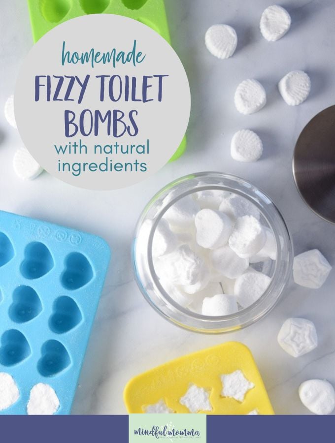 Homemade Fizzy Toilet Bomb Recipe - made with natural ingredients