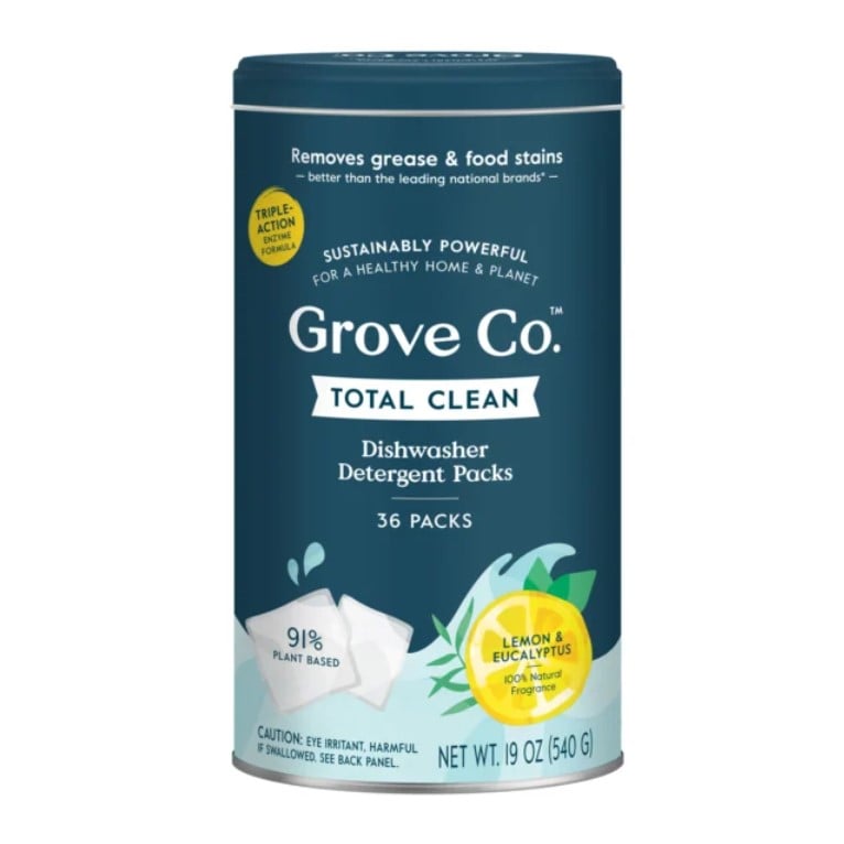 Grove Co dishwasher detergent packs - non-toxic dishwasher detergent