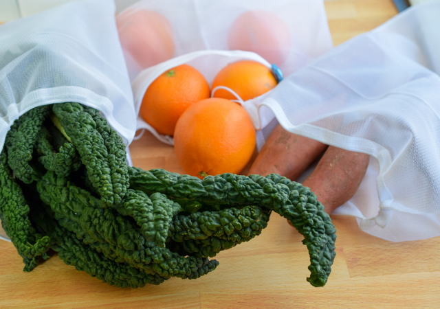 Plastic-free Kitchen produce bags