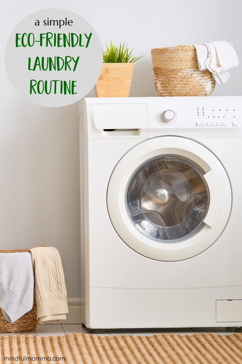 Make your laundry routine safe for your family and eco-friendly too by using non-toxic laundry products and following practices that reduce energy and waste. | #laundry #ecofriendly #zerowaste #nontoxic #cleaning via @MindfulMomma