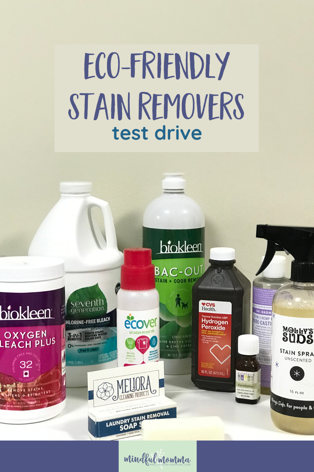 Eco Friendly Laundry Stain Removers put to the test! We tried 6 brands to see which products worked best to remove tough makeup stains in the laundry. Find out which brands performed best and why! | #ecofriendly #cleaning #laundry via @MindfulMomma