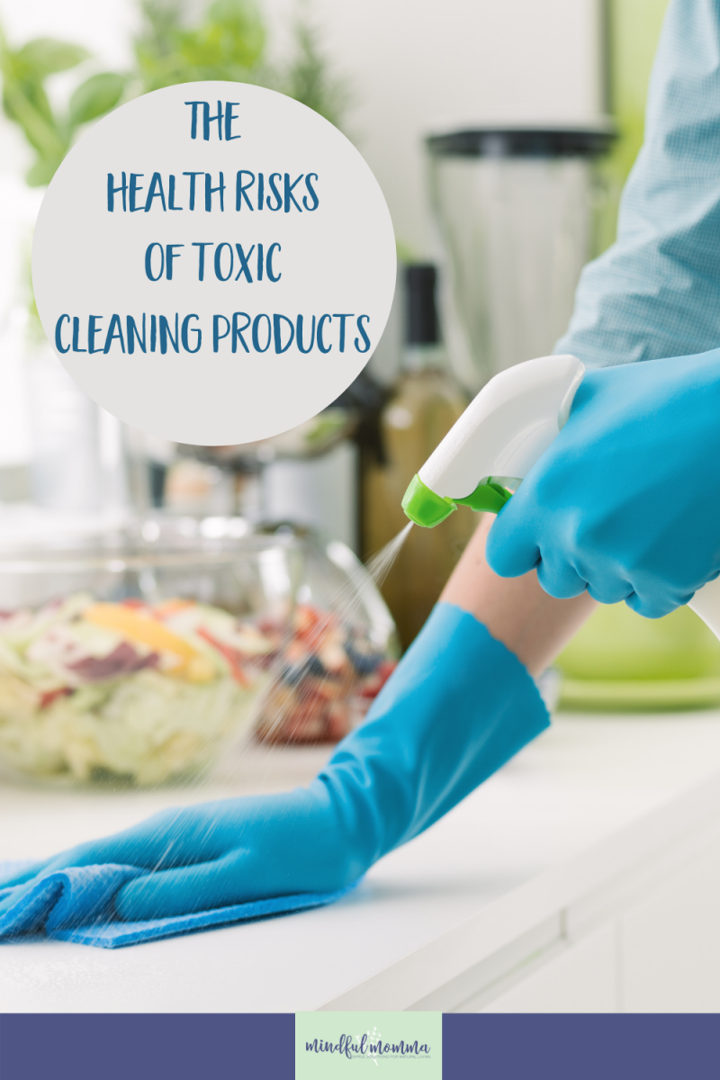 Learn about the health risks of toxic cleaning products, and what you can do to make your cleaning routine safer. via @MindfulMomma